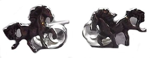 Animal Aspirations Horse Sterling Silver Stud Earrings