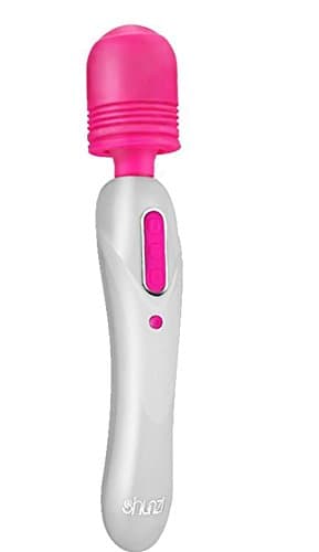 USB Charging Dual Seismic AV Stick 10-Frequency Dual Head Dual Motor Shock Waterproof Mute Massager Adult white