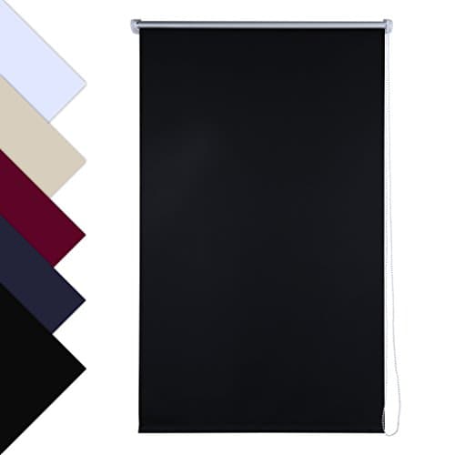 SHINY HOME® Curtain Solid Window Roller Shade Blind Roof Opaque Thermal Insulation Harmless and Non-toxic