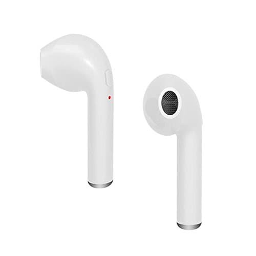 Wireless Earphone with Mic Long Battery Life Headset Volume Control Headphones Bluetooth Noise Cancelling Earbuds Sport Running Hands-free Calling USB Charging For iPhone iPad Android Right Ear White