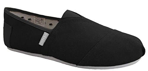 Di Baggio Mens Espadrilles Canvas Pumps Black