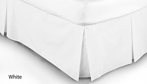 Adamlinens Luxury 68 Pick White Base Valance sheet Super King