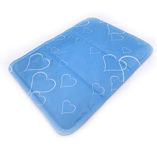 SIYANG Multifunction cool mat Longterm cooling soft Anti-mildew antibacterial (Blue Heart)