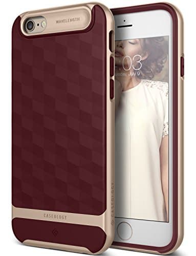 Caseology Parallax Series iPhone 6 Cover Case with Design Slim Protective for Apple iPhone 6 (2014)/iPhone 6S (2015) - Burgundy