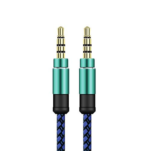 Aux Cable 3.5mm YANSHG® Nylon Braided Auxiliary Audio Cable for Apple iPod iPhone iPad, Home / Car Stereos, Samsung, Smartphone, MP3 Player & More( 1.5m/3m)