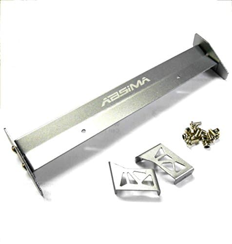 2320008 1/10 Racing RC Body Shell Rear Wing Set Spoiler Grey 165mm Single