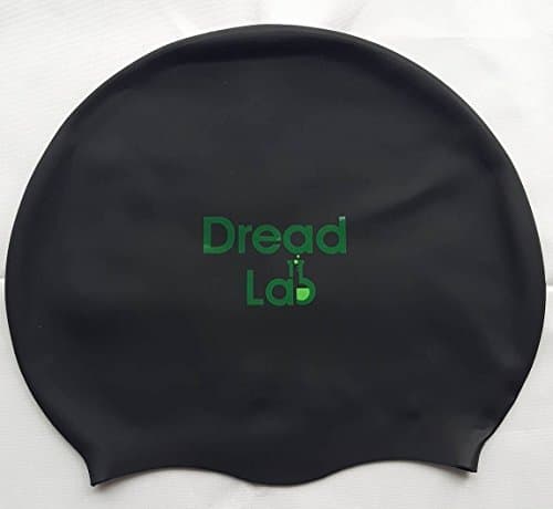 DreadLab - Medium/Large Swim Cap (Black) Dreadlocks/Braids/Weaves/Extensions
