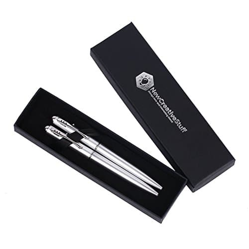 2 x Invisible Ink Pen with UV Light. Secret Messages. Ultraviolet Light. Spy Pen