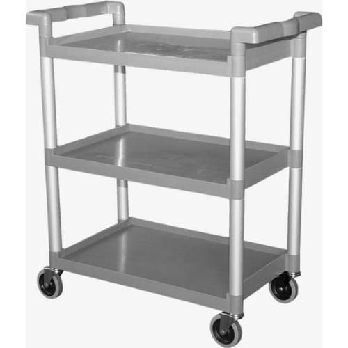 GSW Functional Plastic Utility Bus Cart, 16-1/4" x 33-1/4" x 39"