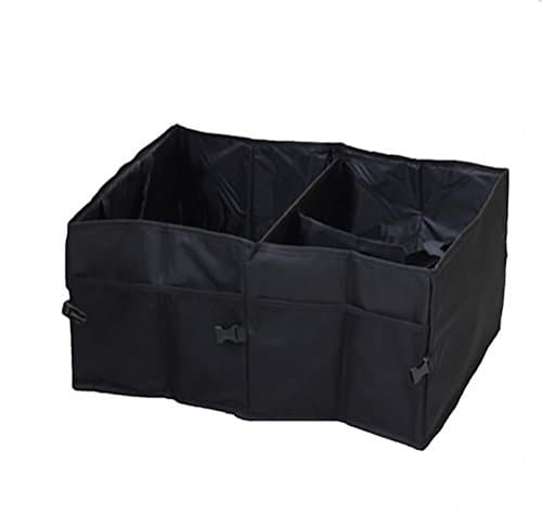 RIRI Deluxe Trunk Cargo Organizer Heavy Duty Folding Caddy Storage Collapse Bag Bin for Auto Car Truck SUV