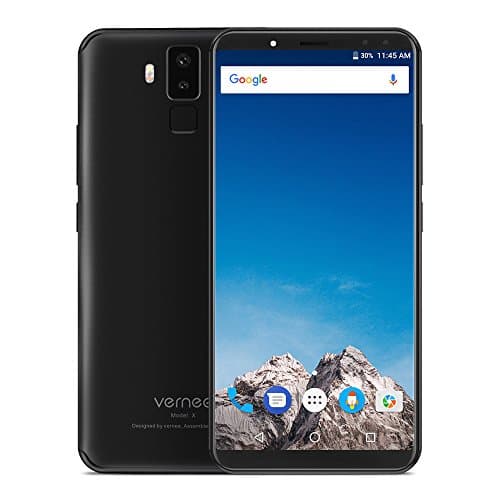 Vernee X Unlocked 4G Smart Phone Face ID 6.0-Inch FHD+ 18:9 Screen Helio P23 Octa Core 4GB+64GB Rear 16MP+5MP Front 13MP+5MP 6200mAh Mobilephone