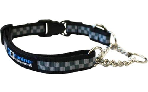 Canine Equipment Ultimate 3/4-Inch Quick Release Martingale Dog Collar, Medium, Checker Board