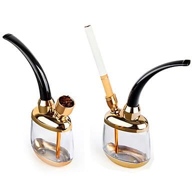 CHXDHJ 1PC High Quality Popular Bottle Water Pipe Portable Mini Hookah Shisha Tobacco Smoking Pipes Gift