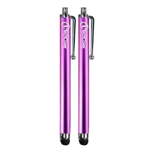 iTechCover® Samsung Galaxy Mega 6.3 I9200 Purple Capacitive Touch Screen Stylus Pen - 2-in-1 Pack