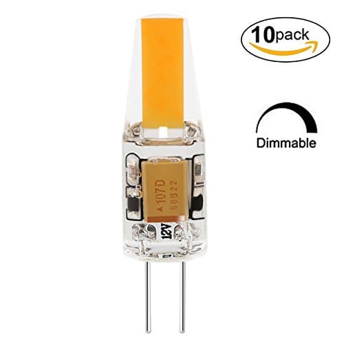 10-PACK YTJ Warm White 6W DC/AC 12V Dimmable Mini G4 LED COB LED Bulb Chandelier Light Replace Halogen G4 Lamps