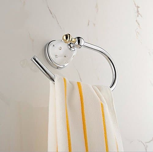 Luckyfree Bathroom Towel Ring Chromed