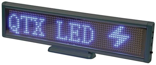AVL50 - BLUE PORTABLE DESKTOP USB MOVING MESSAGE DISPLAYS FREE STANDING 12 x 72 HIGH BRIGHTNESS SMD LEDs 8 PROGRAMMABLE MESSAGES