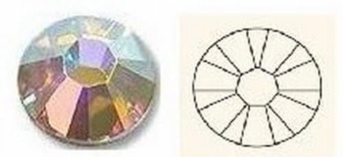 SS5 - AB CLEAR - Genuine SWAROVSKI No Hotfix Flatback CRYSTALS (1.70-1.90mm - 60 crystals) - 001ABF 2058 Zilion Rose - Other sizes/colours listed