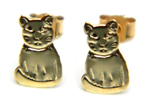 Arranview JewelleryChild's Cat Stud Earring - 9ct Gold