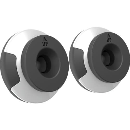 2 Wall Bases - XFlat UP50 - Black and White - Broadly compatible with protective shells XFlat UP100, UP120, UP130