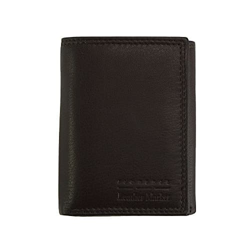 Walter Mens TRI-FOLD Soft Leather Wallet - PF52P - Leather Wallets (Dark Brown)