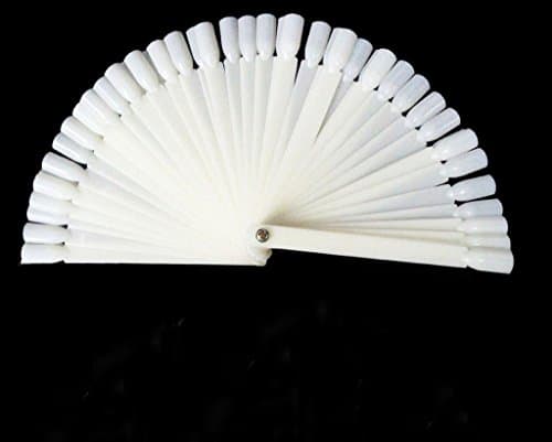 ValueWay 50 False Display Nail Art Fan Wheel Polish Practice Tip Sticks
