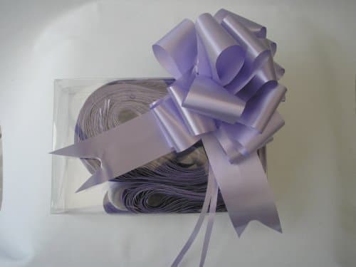 40 x 50mm (2") Rapid Satin Ribbon Pull Bows - LILAC / LAVENDER for Gift Decorations, Flower Bouquets & Arrangements, Baskets, Wedding Cars, Floral Tributes, Arts & Crafts, Christmas Hampers