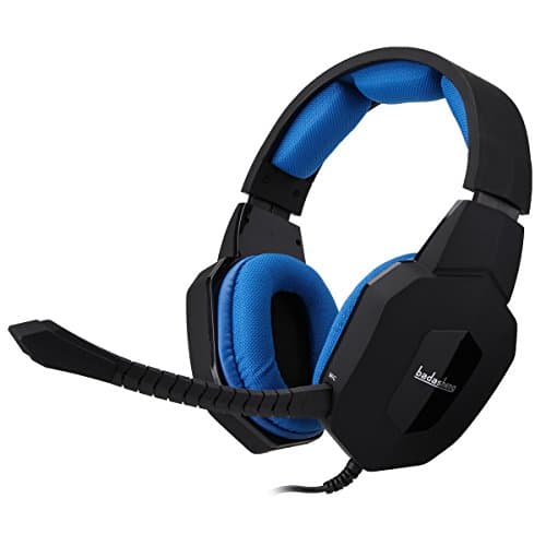 Gaming Headset PS4 ALL-In-One For PS4 Xbox One PC Xbox 360 PS3 Mac Noise Cancelling Gaming Headphone with MIC Detachable Compatible Stretchable Headband Headsets Headphones with Mute Volume Control Blue badasheng