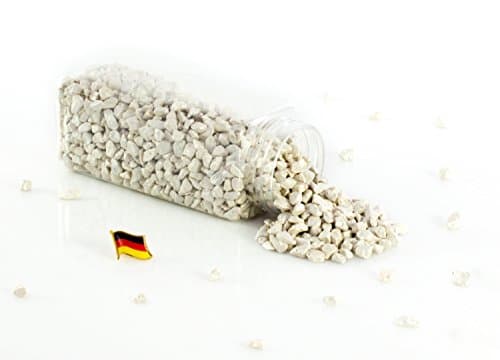 Set 3 x Grain Decorative/Decorative Stones Aslan, White – Pearl – Bright, 5 – 10 mm, Pot of 605 ml, produced in Germany – 3 units of Stones of Colours/Gravel Tiziano – monsterkatz