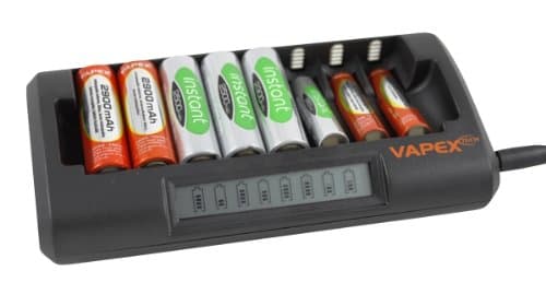 Digital Additions® Fast 8 Battery Smart Charger for 1-8 AA or AAA Ni-MH with LCD Charge Display
