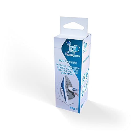 LaundrySpecialist® IRON CLEANER stick: a quick and easy way to remove burnt fabric from your iron. Suitable for all metal, Teflon®, and Silverstone® surfaces. Scented and non-toxic. Volume: 50 g