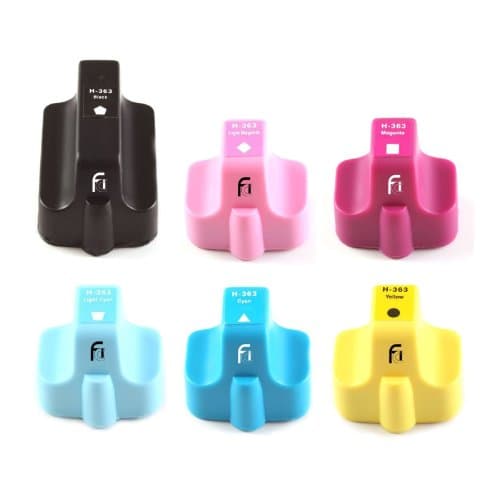6x HP 363XL Compatible Printer Ink Cartridges to Replace HP363 (Contains 1x 363BK Black, 1x 363C Cyan, 1x 363M Magenta, 1x 363Y Yellow, 1x 363PC Photo Cyan, 1x 363PM Photo Mangenta)