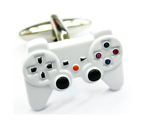 3D White Play Station 4 Joystick Cufflinks PS4 Gemelos NO BOX 011164-6 NB