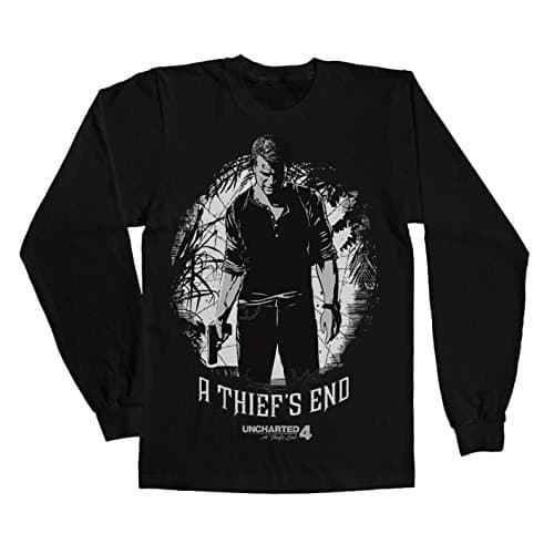 Officially Licensed Merchandise Uncharted 4 - A Thief´s End Long Sleeve Tee (Black), XX-Large