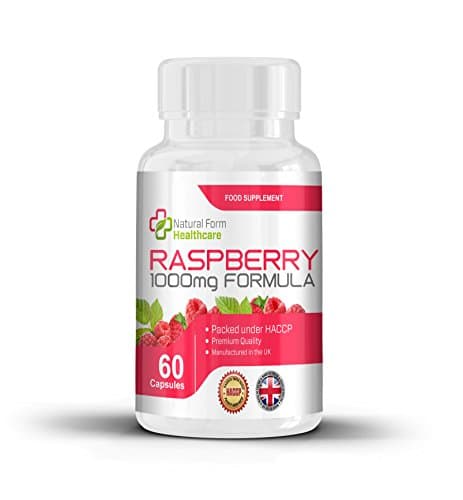 Raspberry - Premium Weight Loss Diet Supplements - Natural Slimming and Fat Burner - Powerful High Strength 1000mg - Raspberry that Speeds Up Metabolism - Contains 60 Capsules