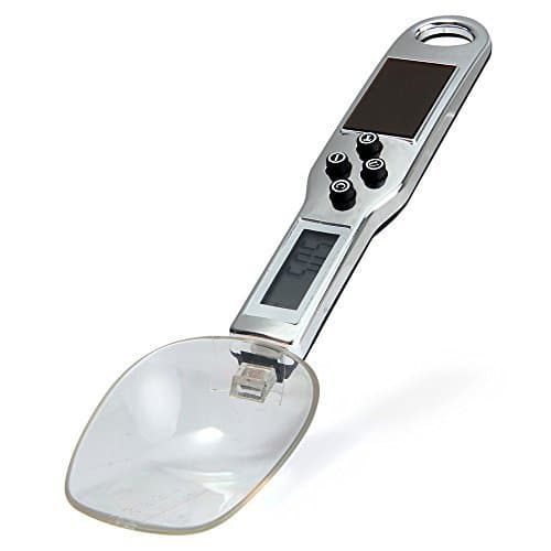 Kitchen LCD digital scale spoon 500g capacity coffee tea weighing device and solar cell panel by HOSTWEIGH