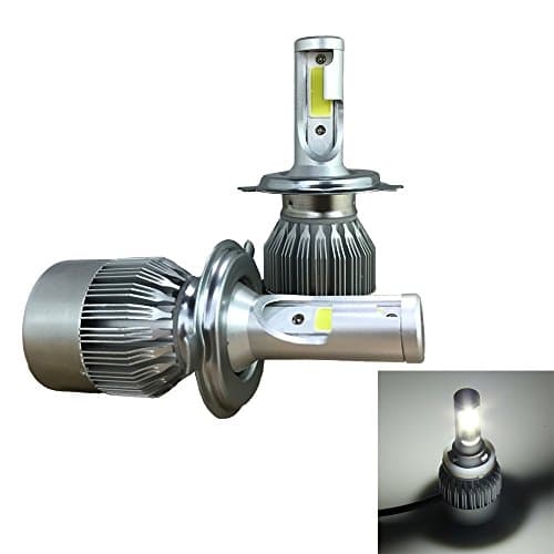 High quality lights, 2 PCS C9 H4 36W 3800 LM 6000K Waterproof IP68 Car Auto LED Headlight with 2 COB LED Lamps, DC 9-36V