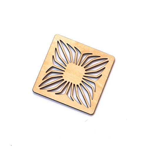 Laser cut wooden coaster set - Model 2.1