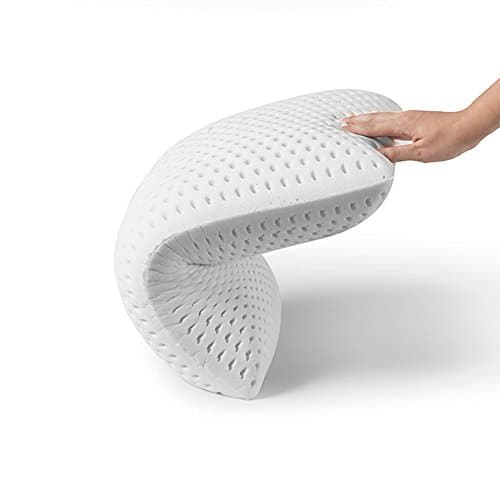 Latex Pillow, Bread Shape Soft Moderate, Dust Mite Resistant and Hypoallergenic