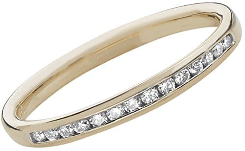 9ct Gold Diamond Eternity Ring 1/3 Channel Set 2.2mm