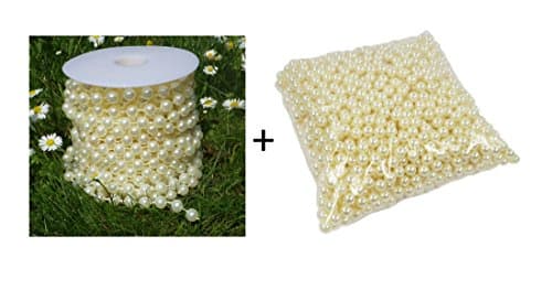 Decorative with 10 Meter 8 mm, Plastic, Set-P8-1300-Champagner, 8 mm