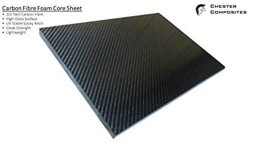 Carbon Fibre Foam Core Rigid Sheet (10mm A4)