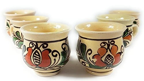 Handmade espresso cup byTheRusticPottery | Ceramic made,microwave resistant | Set of 6 | Great as gift. (MIxed colours)