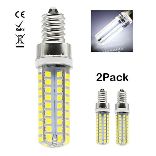 1819 2 Packs E12 Led Bulbs 7W 72 SMD 2835 Led Energy Saving Bulbs With Super Bright Cool White led lamps Equivalent to 60W Halogen Bulb,AC 220-240V,360° Beam Angle