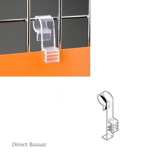 12 x Wire Basket Sign Holder,Co-Extruded Clear PVC Supergrip. Fits Wire to 94mm