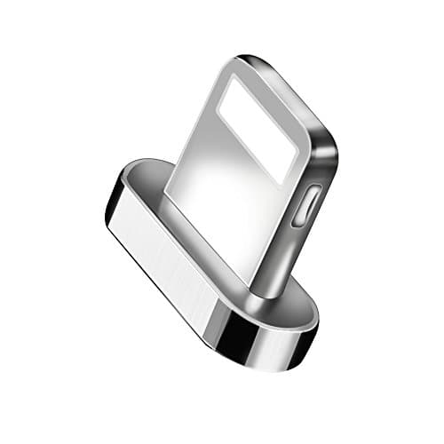 Magnetic Charger Wire for Samsung & Iphone Apple USB Charging Adaptor for Smart Phones and Tablets (Magnetic USB Connector Only, Apple Lightning)