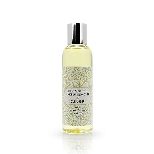 Pure Natural Citrus Orange & Grapefruit Make up Remover & Cleanser 150ml Natural Raw & Vegan Facial Cleansing Oil, Toning and Restoring cleanser for all skin types with Grapeseed & Coconut cold pressed oils