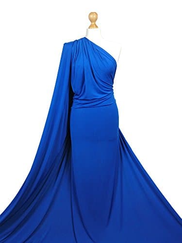 Premium Quality | Soft Touch 4 Way Stretch Fabric Spandex | Dressmaking Material | LF01 | by FABRIQUES (Royal Blue, Sample 8"X8")