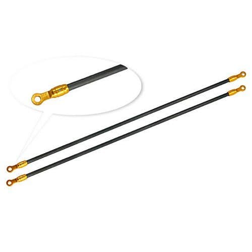 Gold Aluminum/Carbon Tail Boom Support Set 180 CFX by Microheli Co.