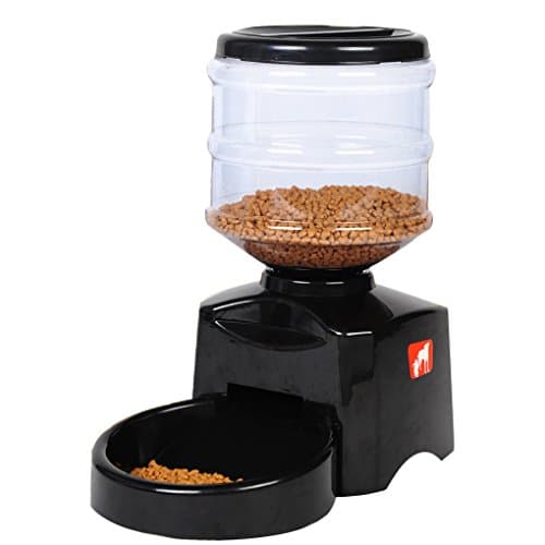 Automatic Feeder, Meiying Large Automatic Cat Feeder Electric Pet Dry Food Container with LCD Display for Dogs Cats